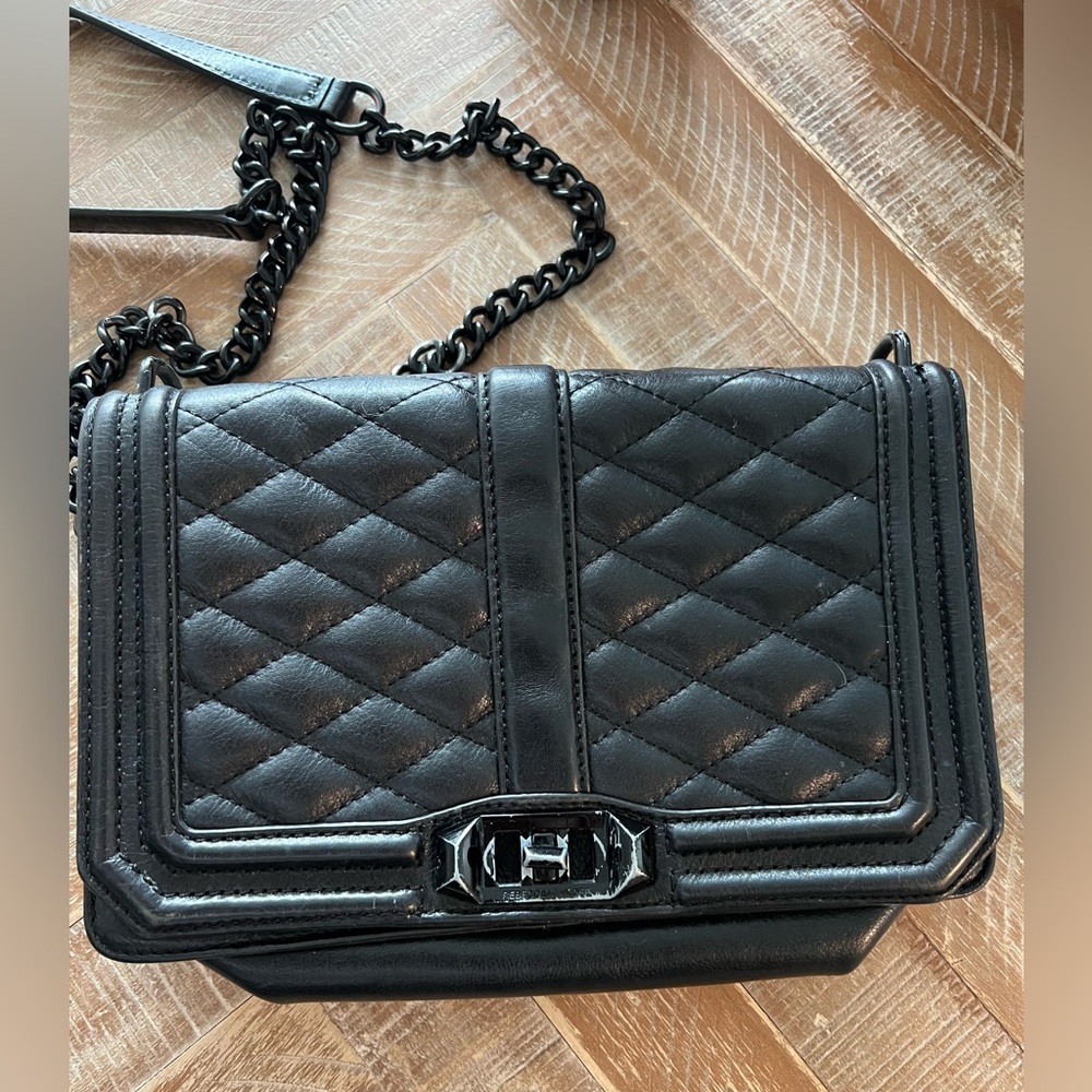 Rebecca Minkoff Black Leather Shoulder Bag